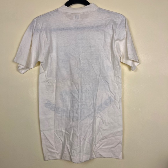 VINTAGE DISNEY Mickey's 60th Birthday 1928-1988 Tee Size Small White Graffiti‎ - Picture 6 of 7